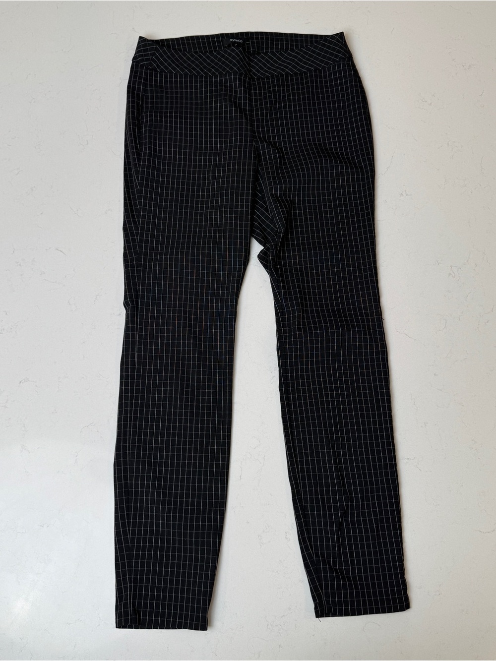 RW&CO. Black Pants with White Grid